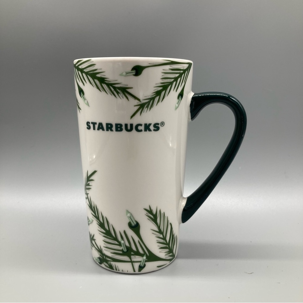 Starbucks 2020 Tree White Light Holiday Christmas Tall 16 Oz Coffee Mug